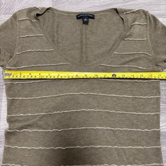Banana Republic Short Sleeve Women's Sweater Pullover Cotton Knit  Size S - Picture 3 of 8